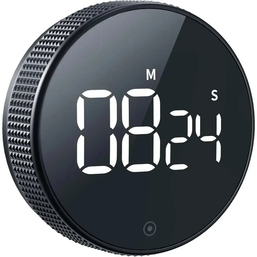 Magnetic Digital Kitchen Timer – Silent Countdown Timer with Constant Light Display for Cooking & Learning