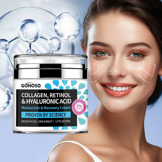 GOHOSO Advanced Anti-Aging Collagen, Retinol & Hyaluronic Acid Face Cream