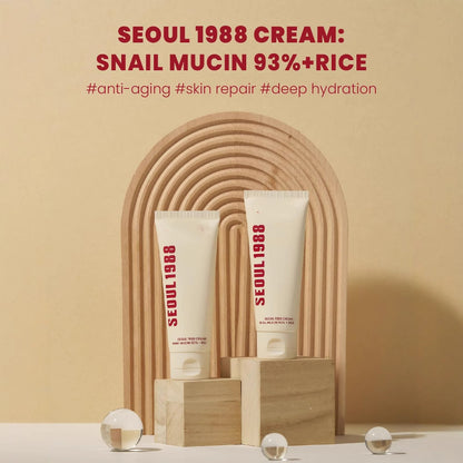 SEOUL 1988 Retinol Skincare Set – Black Ginseng Serum, Retinal Eye Cream & Hydrating Face Cream