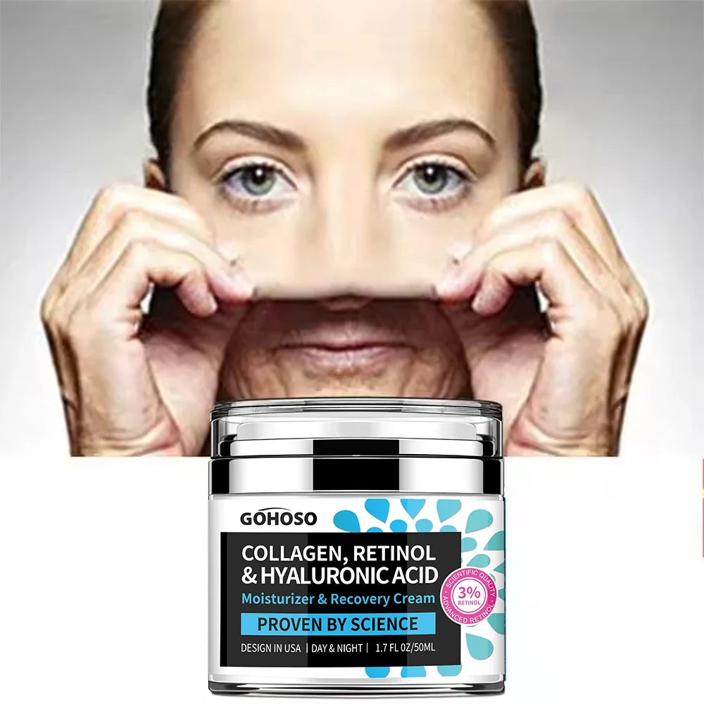 GOHOSO Advanced Anti-Aging Collagen, Retinol & Hyaluronic Acid Face Cream