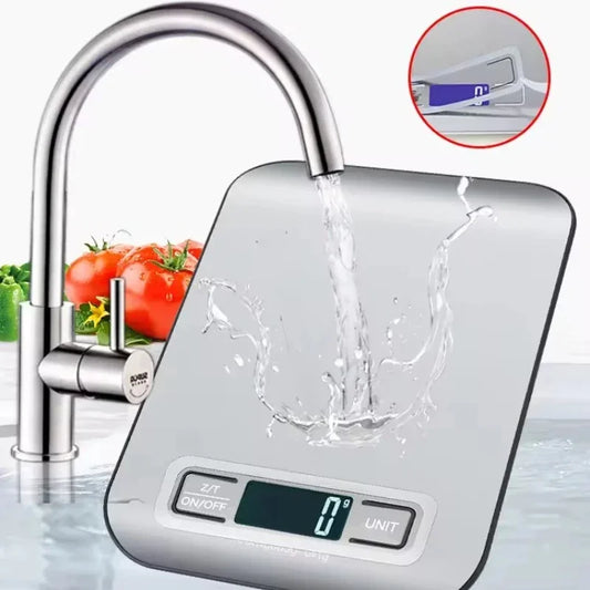Digital Kitchen Scale – LED Stainless Steel Food Scale for Baking, Meal Prep & Everyday Weighing