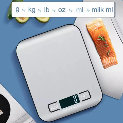 Digital Kitchen Scale – LED Stainless Steel Food Scale for Baking, Meal Prep & Everyday Weighing