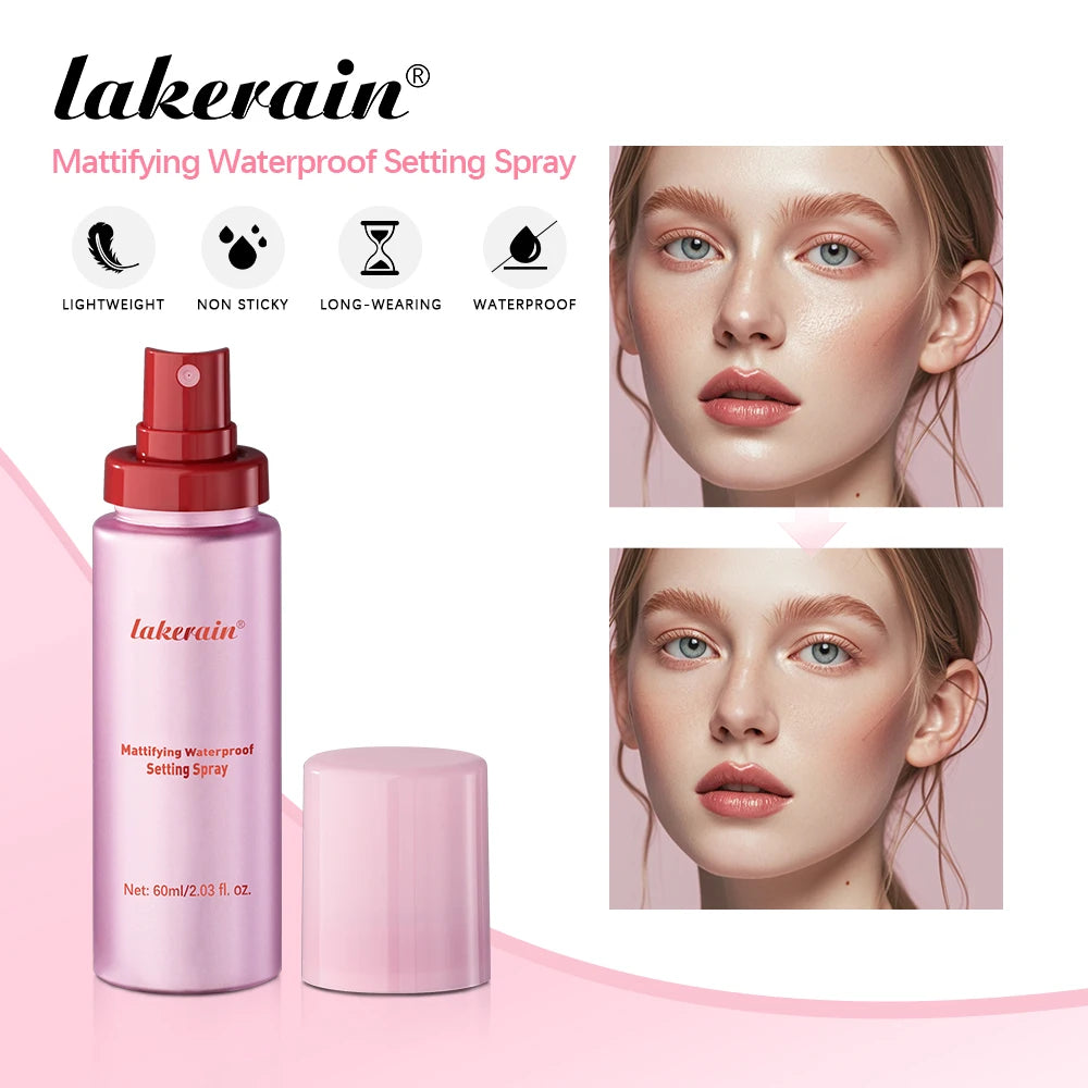 Long-Lasting Matte Setting Spray – Waterproof Anti-Sweat Makeup Fixing Mist
