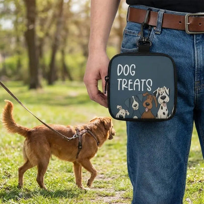 Waterproof Dog Treat Pouch – Leak-Proof Pet Training Snack Bag with Transparent Window Clip