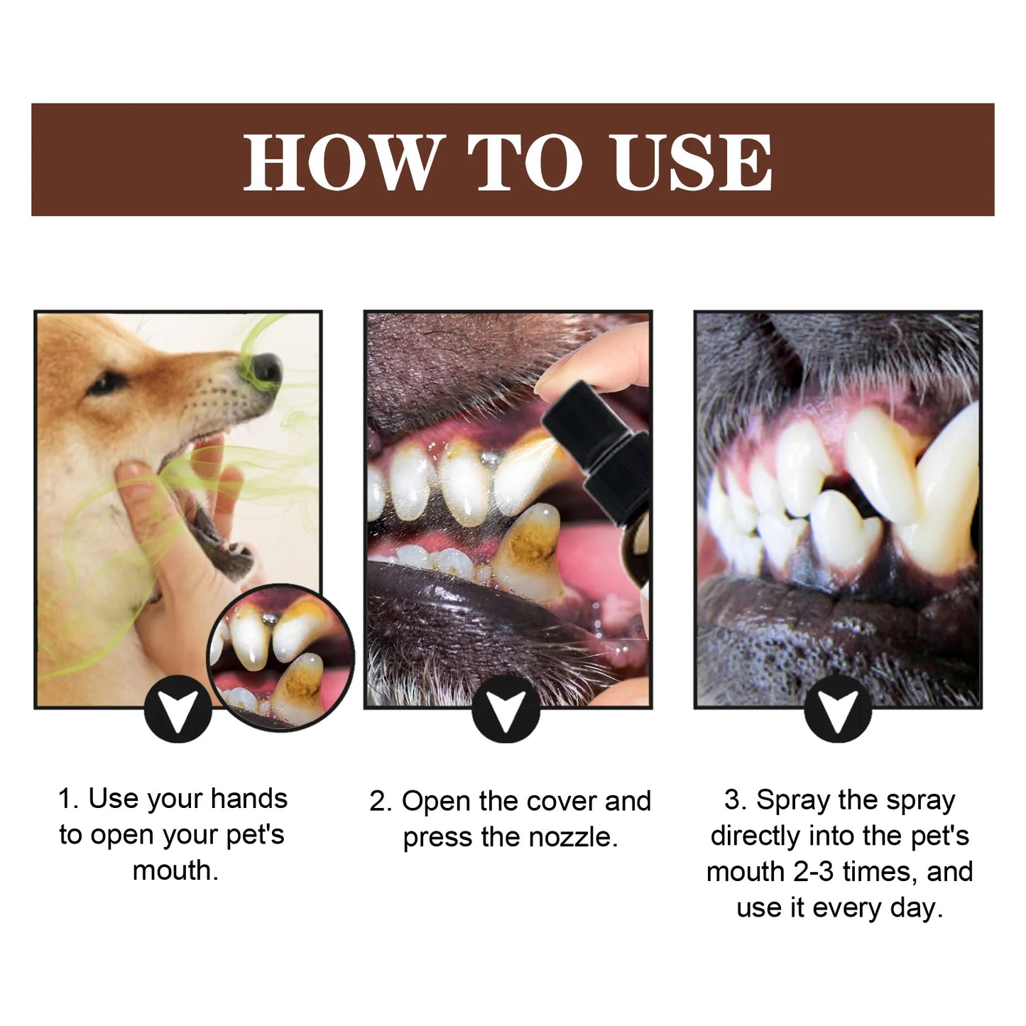 Pet Dental Care Spray – Fresh Breath & Oral Hygiene Spray for Dogs and Cats