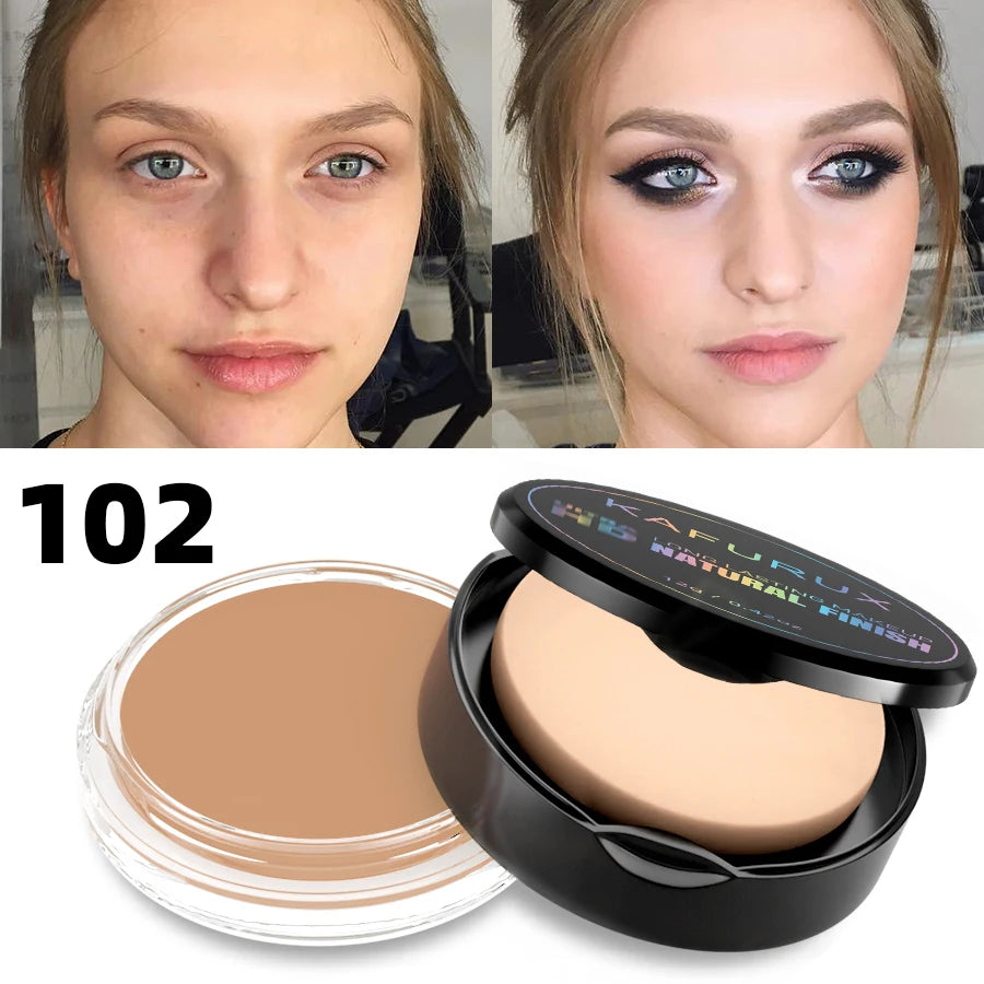 Waterproof Full Coverage Foundation Concealer – 9 Shades Long-Lasting Face Makeup Base