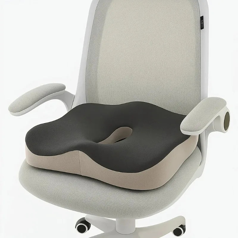 Ergonomic Memory Foam Seat Cushion – Posture Support Pillow for Office Chairs & Car Seats