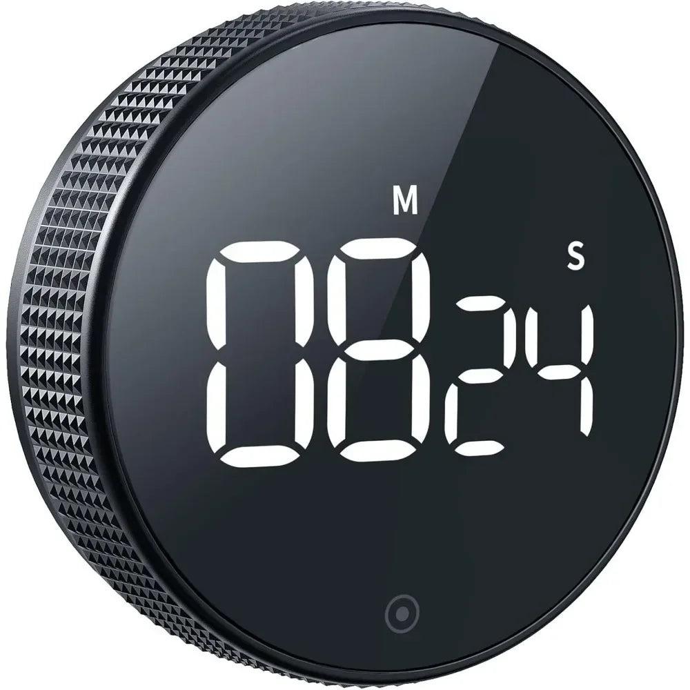 Magnetic Digital Kitchen Timer – Silent Countdown Timer with Constant Light Display for Cooking & Learning