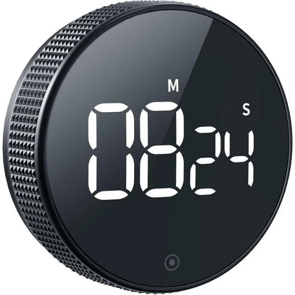 Magnetic Digital Kitchen Timer – Silent Countdown Timer with Constant Light Display for Cooking & Learning