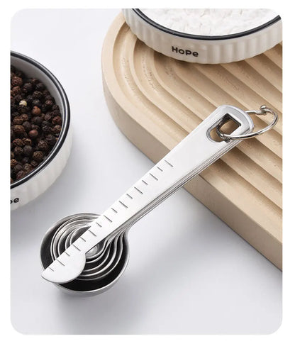 Stainless Steel Measuring Spoon Set – Precision Kitchen Measuring Tools for Coffee, Baking & Cooking