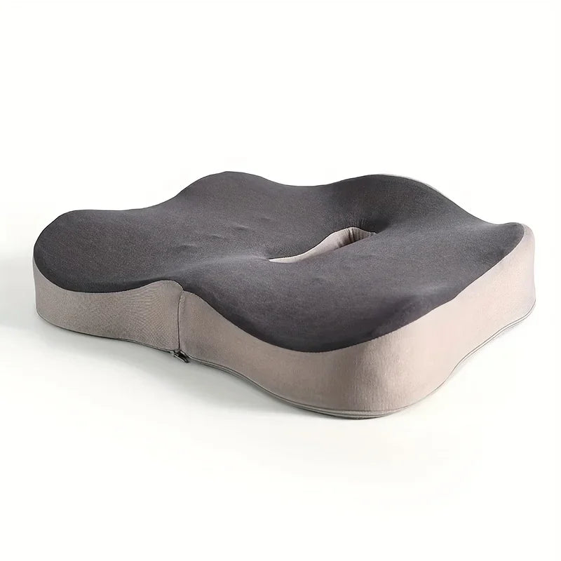 Ergonomic Memory Foam Seat Cushion – Posture Support Pillow for Office Chairs & Car Seats
