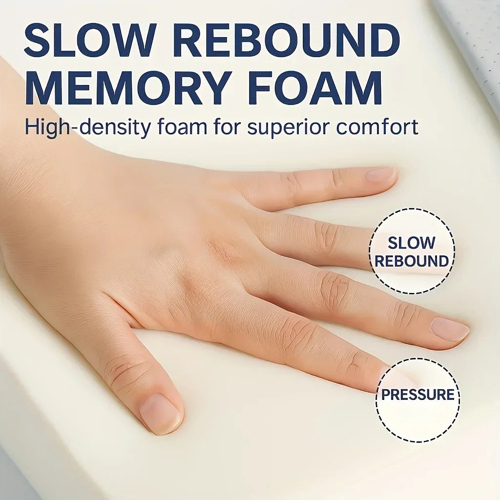 Ergonomic Memory Foam Seat Cushion – Posture Support Pillow for Office Chairs & Car Seats