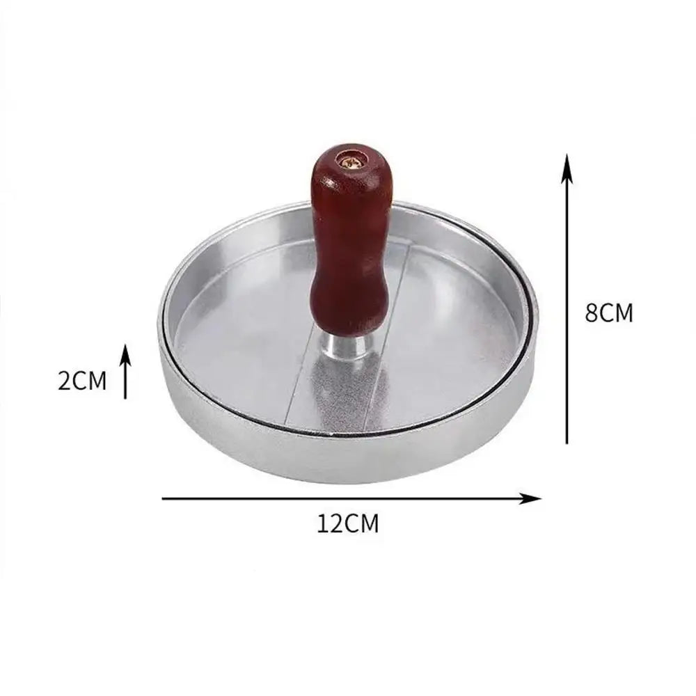 Aluminum Hamburger Patty Press – Round Burger Maker for Perfect Homemade Patties
