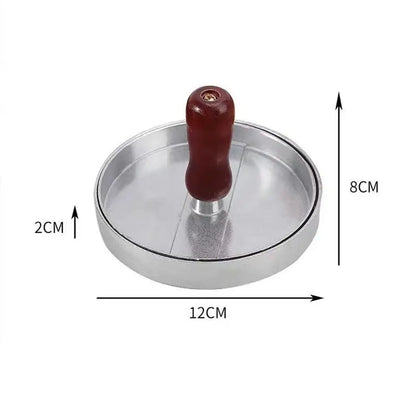 Aluminum Hamburger Patty Press – Round Burger Maker for Perfect Homemade Patties