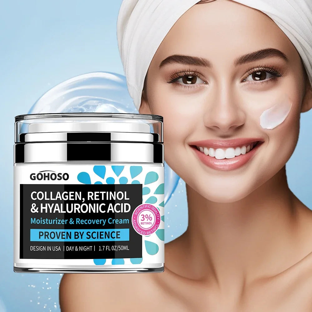 GOHOSO Advanced Anti-Aging Collagen, Retinol & Hyaluronic Acid Face Cream