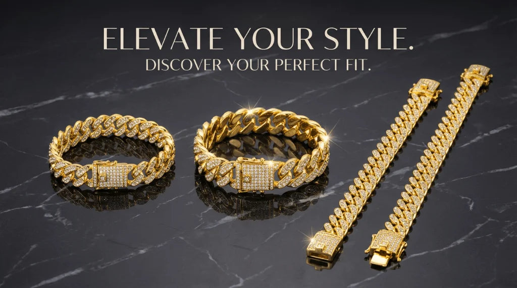 Luxury Cuban Chain Dog Collar – Gold Tone Stainless Steel Diamond-Inspired Pet Necklace for Daily Walks