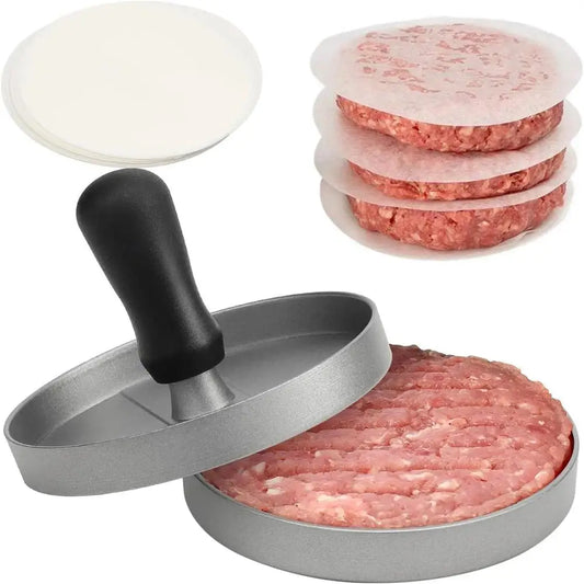 Aluminum Hamburger Patty Press – Round Burger Maker for Perfect Homemade Patties