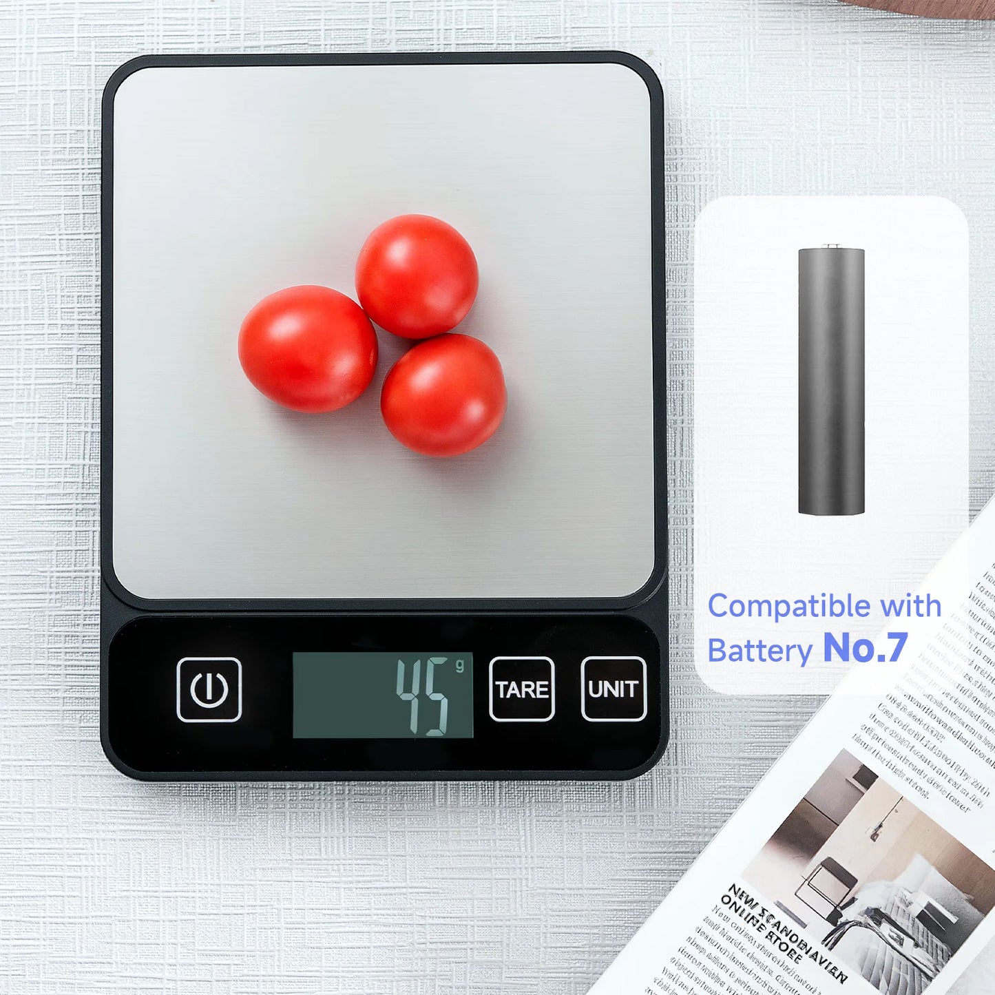 High-Precision Digital Kitchen Scale – Professional Food & Coffee Scale for Baking and Everyday Use