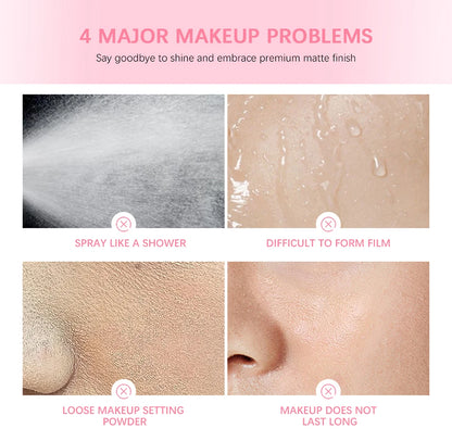 Long-Lasting Matte Setting Spray – Waterproof Anti-Sweat Makeup Fixing Mist