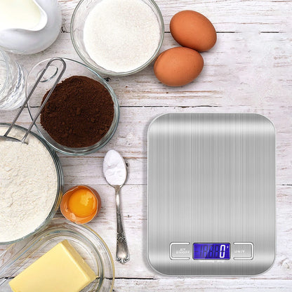 Digital Kitchen Scale – LED Stainless Steel Food Scale for Baking, Meal Prep & Everyday Weighing