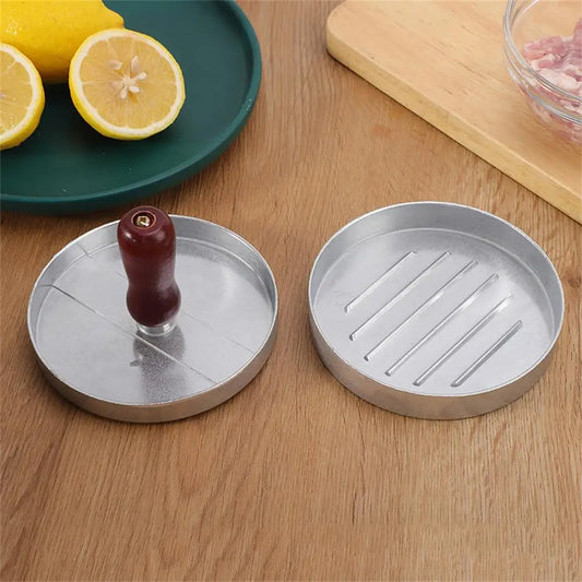 Aluminum Hamburger Patty Press – Round Burger Maker for Perfect Homemade Patties