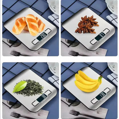 Digital Kitchen Scale – LED Stainless Steel Food Scale for Baking, Meal Prep & Everyday Weighing