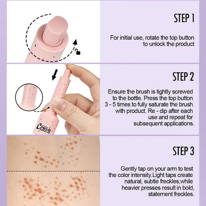 Natural Faux Freckles Pen – Waterproof Quick-Dry Freckle Makeup Stamp for a Realistic Look