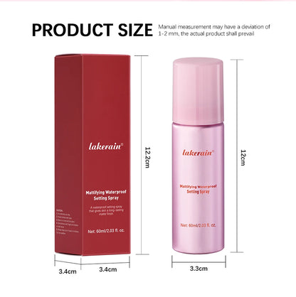Long-Lasting Matte Setting Spray – Waterproof Anti-Sweat Makeup Fixing Mist