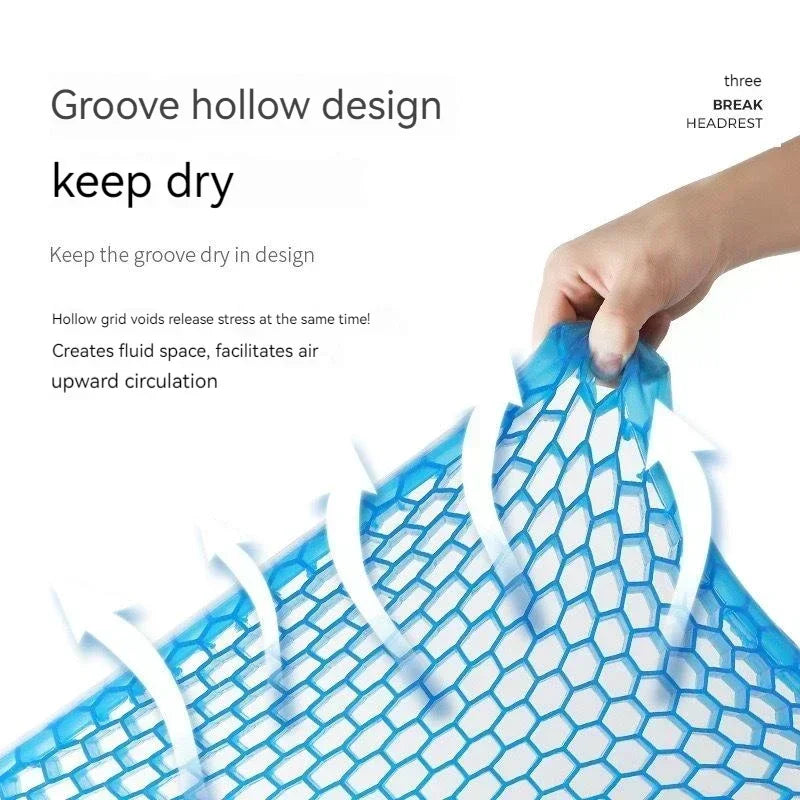 Cooling Gel Seat Cushion – Breathable Honeycomb Support Pad for Car, Office & Home Chairs
