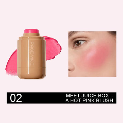Pocket Matte Blush Stick – Long-Lasting Lip & Cheek Tint Natural Nude Finish