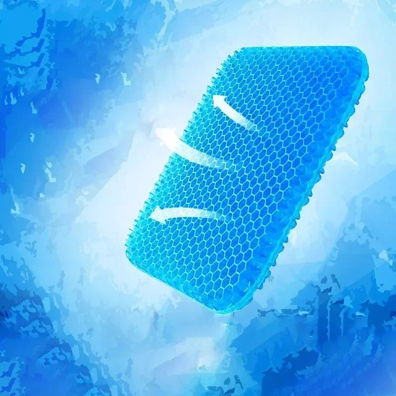 Cooling Gel Seat Cushion – Breathable Honeycomb Support Pad for Car, Office & Home Chairs
