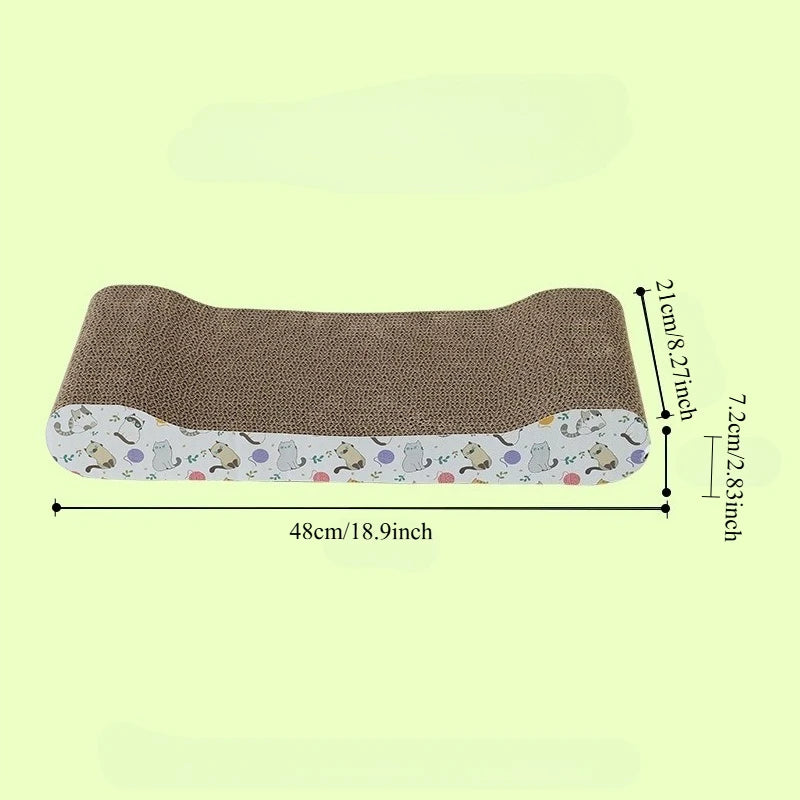 Cat Scratching Board – Corrugated Cardboard Cat Scratcher & Cozy Rest Lounge