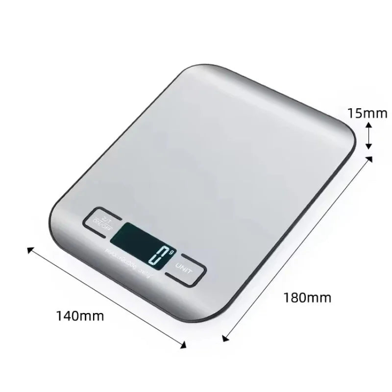 Digital Kitchen Scale – LED Stainless Steel Food Scale for Baking, Meal Prep & Everyday Weighing