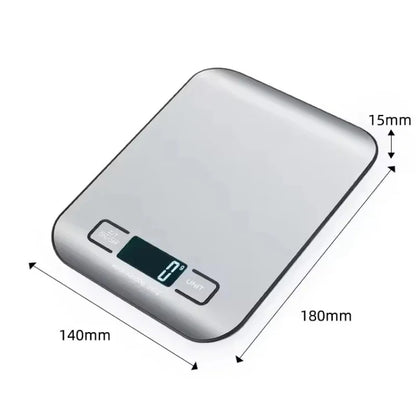 Digital Kitchen Scale – LED Stainless Steel Food Scale for Baking, Meal Prep & Everyday Weighing