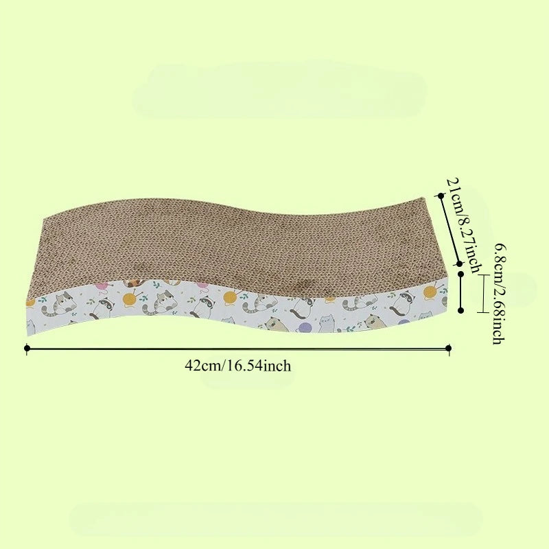 Cat Scratching Board – Corrugated Cardboard Cat Scratcher & Cozy Rest Lounge