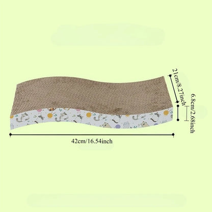 Cat Scratching Board – Corrugated Cardboard Cat Scratcher & Cozy Rest Lounge
