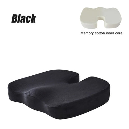 Memory Foam Seat Cushion – U-Shaped Orthopedic Pillow for Car, Office & Travel Comfort