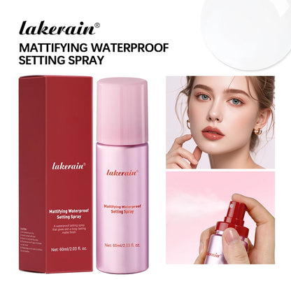 Long-Lasting Matte Setting Spray – Waterproof Anti-Sweat Makeup Fixing Mist