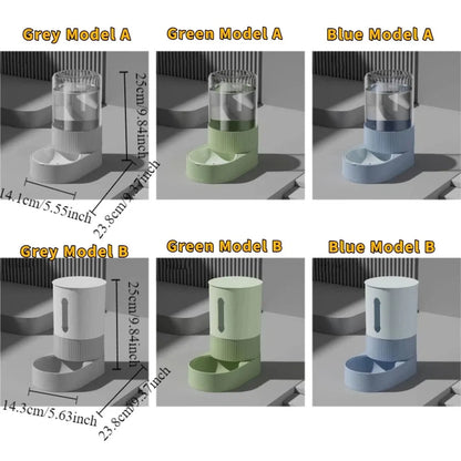 Automatic Pet Feeder & Water Dispenser – Large Capacity Gravity Food Bowl with Spill-Proof Design