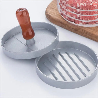 Aluminum Hamburger Patty Press – Round Burger Maker for Perfect Homemade Patties