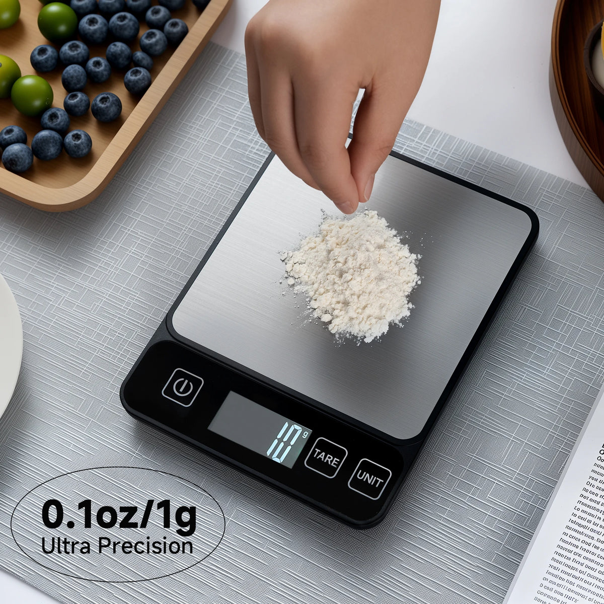 High-Precision Digital Kitchen Scale – Professional Food & Coffee Scale for Baking and Everyday Use
