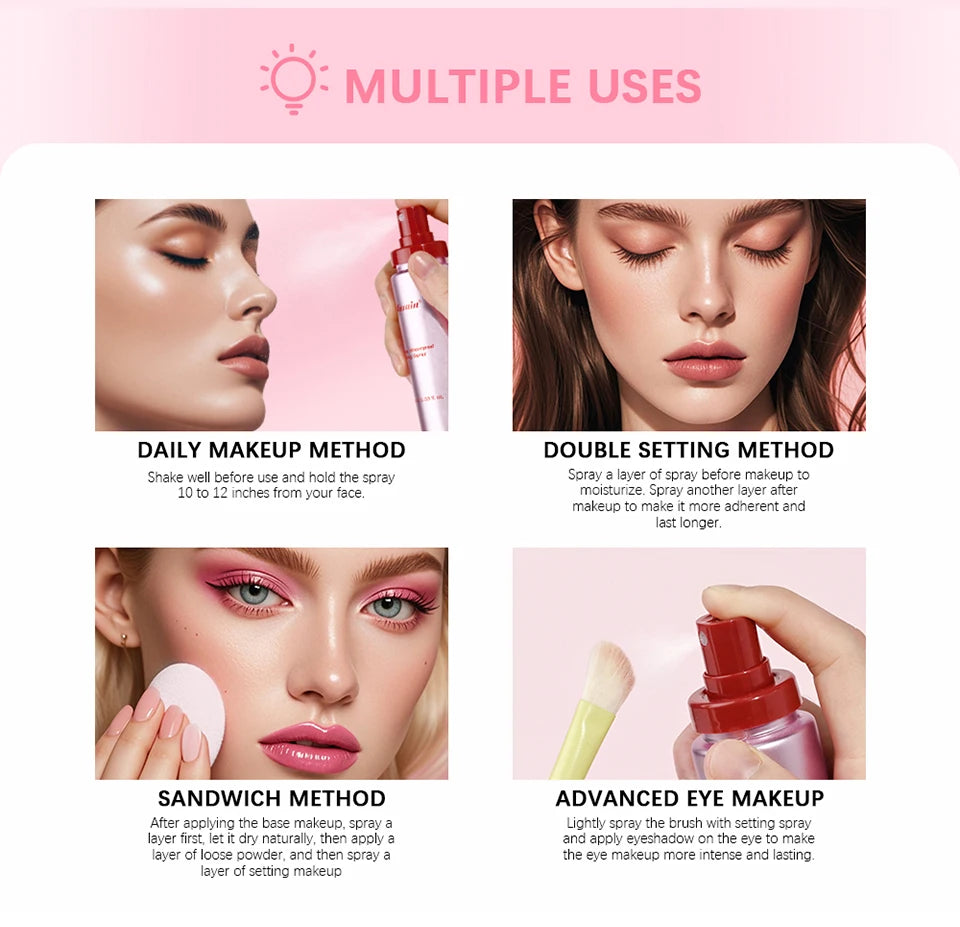 Long-Lasting Matte Setting Spray – Waterproof Anti-Sweat Makeup Fixing Mist