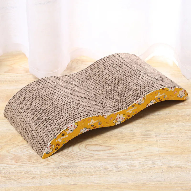 Cat Scratching Board – Corrugated Cardboard Cat Scratcher & Cozy Rest Lounge