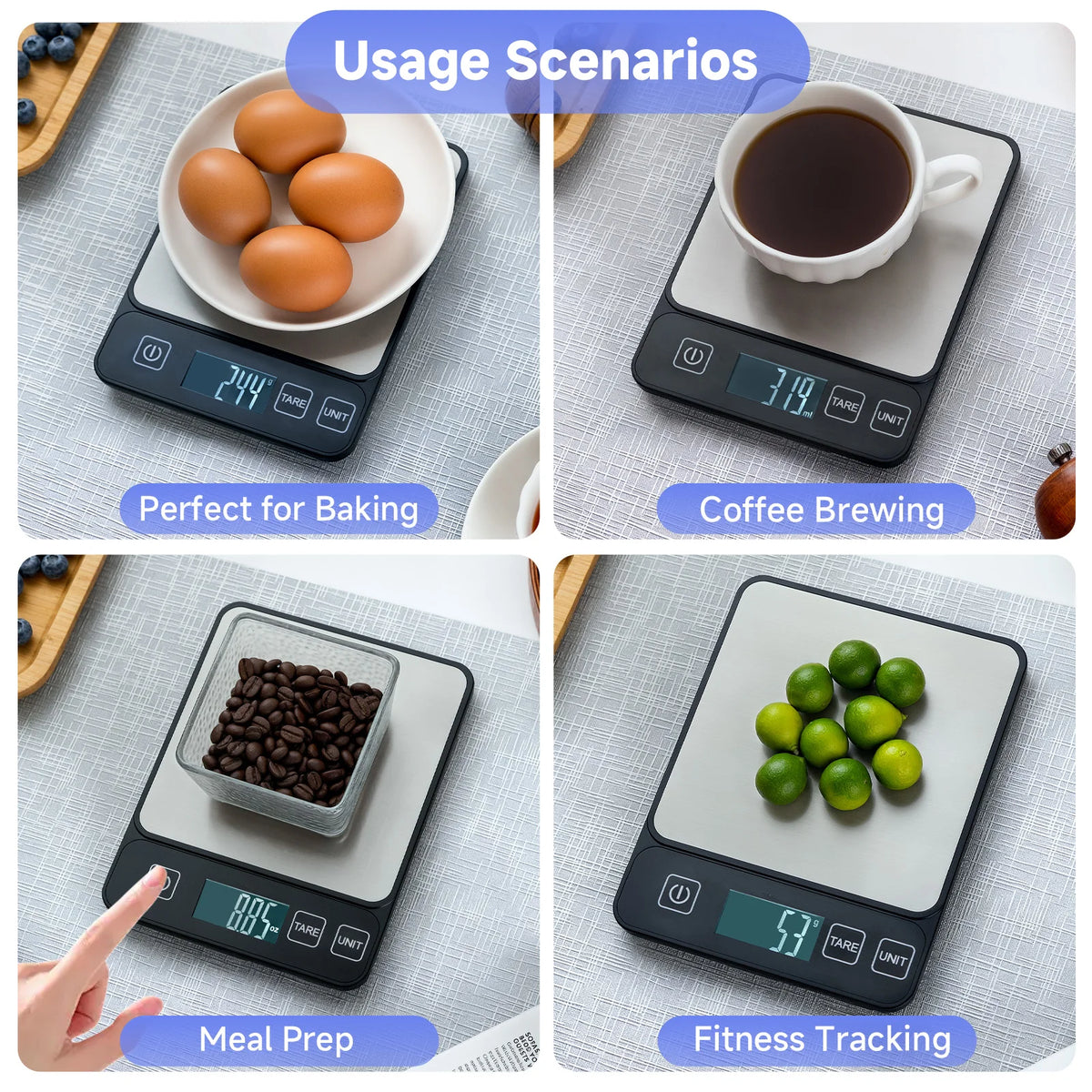 High-Precision Digital Kitchen Scale – Professional Food & Coffee Scale for Baking and Everyday Use