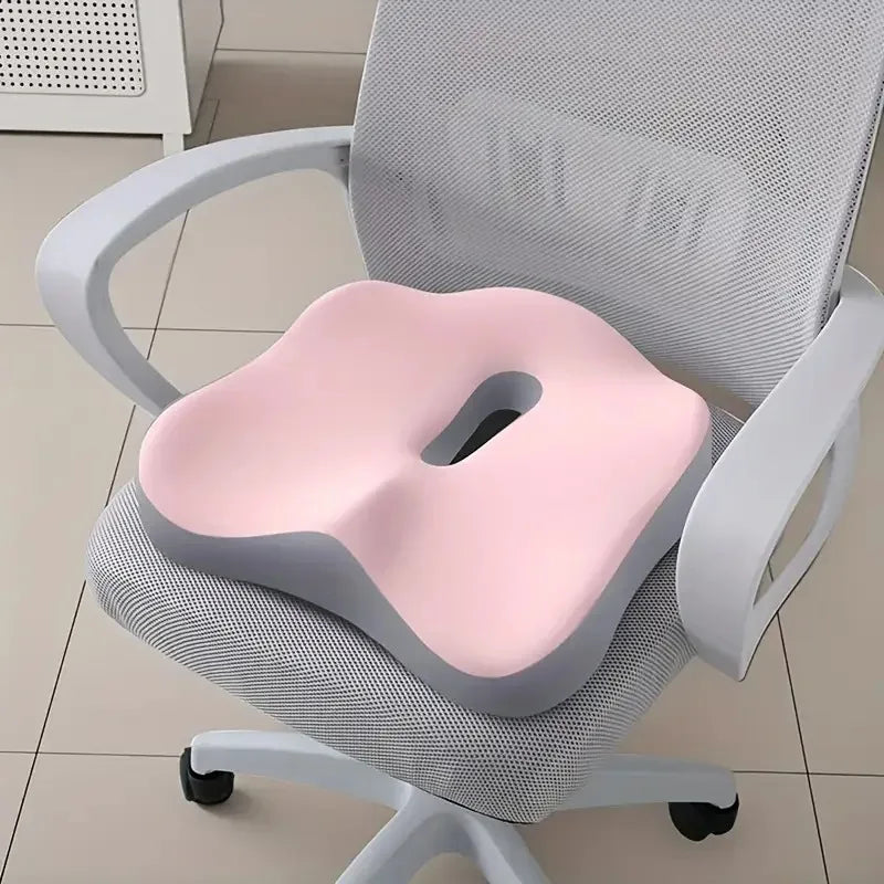 Ergonomic Memory Foam Seat Cushion – Posture Support Pillow for Office Chairs & Car Seats