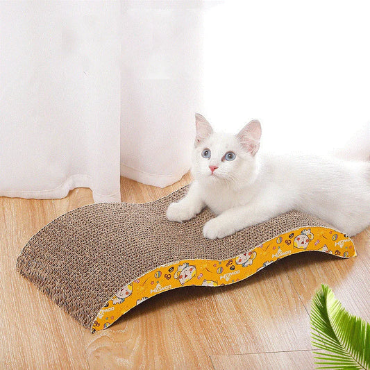 Cat Scratching Board – Corrugated Cardboard Cat Scratcher & Cozy Rest Lounge