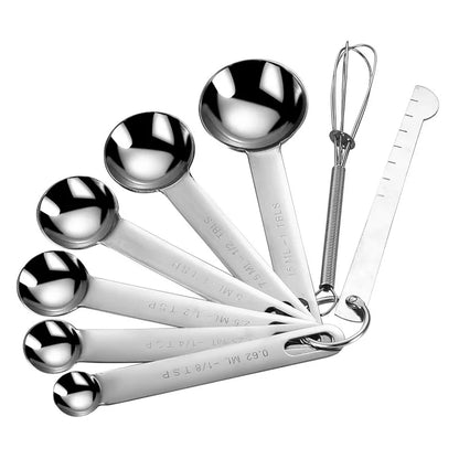 Stainless Steel Measuring Spoon Set – Precision Kitchen Measuring Tools for Coffee, Baking & Cooking