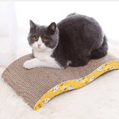 Cat Scratching Board – Corrugated Cardboard Cat Scratcher & Cozy Rest Lounge