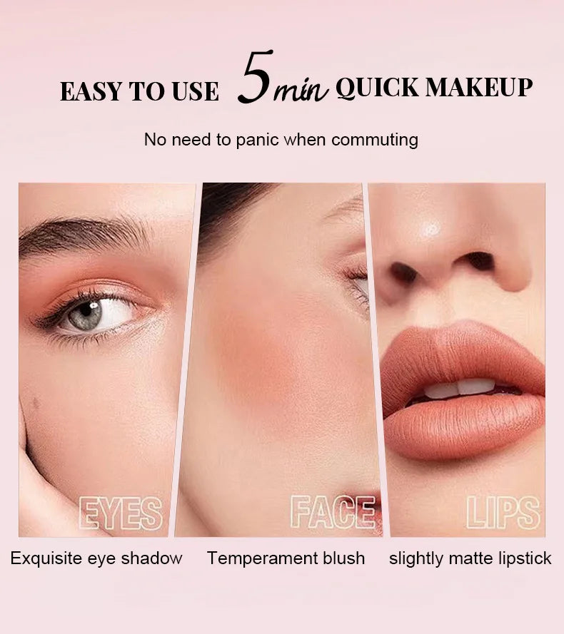 Pocket Matte Blush Stick – Long-Lasting Lip & Cheek Tint Natural Nude Finish