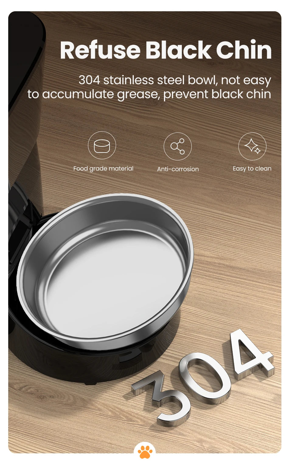 ROJECO Automatic Pet Feeder – Smart Dry Food Dispenser with Easy Button Control for Cats & Dogs